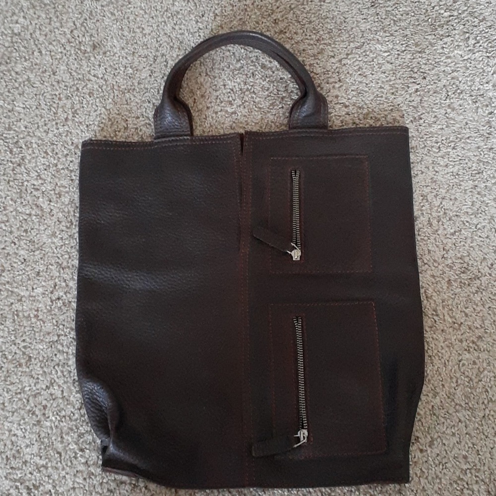 NEW LEATHER trendy bag